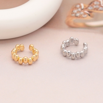 イヤーカフ 不規則 オーバル縦型 ピアスホール不要 片耳 両耳 耳飾り メタルイヤーカフ 約4×12mm（1ヶ）