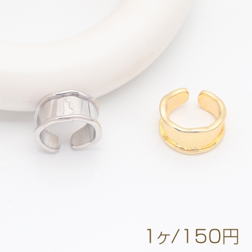 イヤーカフ 縁あり シンプル ピアスホール不要 片耳 両耳 耳飾り メタルイヤーカフ 約7×12mm（1ヶ）