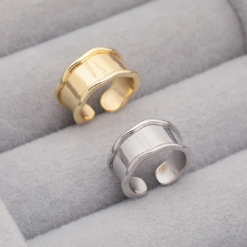 イヤーカフ 縁あり シンプル ピアスホール不要 片耳 両耳 耳飾り メタルイヤーカフ 約7×12mm（1ヶ）