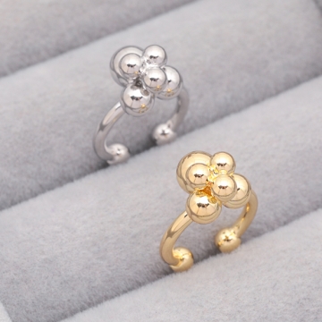 イヤーカフ 立体バブルモチーフ ピアスホール不要 片耳 両耳 耳飾り メタルイヤーカフ 約9×13mm（1ヶ）