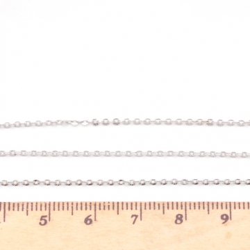 ステンレスチェーン ウェーブ加工 デザインチェーン メタルチェーン 基礎金具 幅約1.5mm（1m）