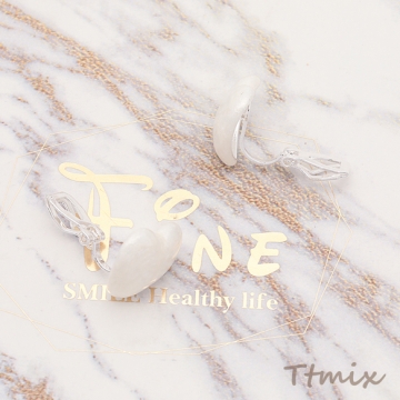 デザインイヤリング ハート クリップ式 蝶バネ式イヤリング 約16×17mm（1ペア）