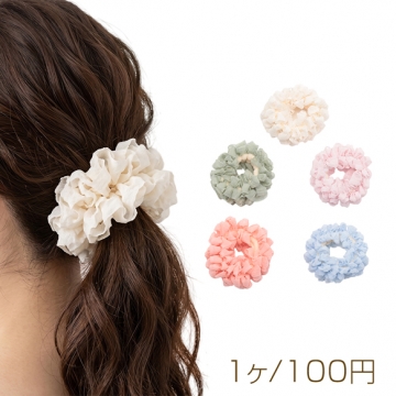 ヘアゴム 透け感 チュール メッシュ レース 髪飾り 髪留め ヘアゴム ヘアアクセサリー 約6cm（1ヶ）