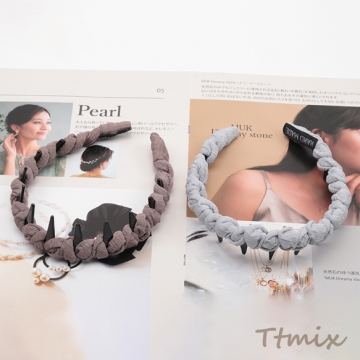 カチューシャ ツイスト編み コーム付き ヘアバンド 髪飾り ヘアアクセサリー 約15cm（1ヶ）