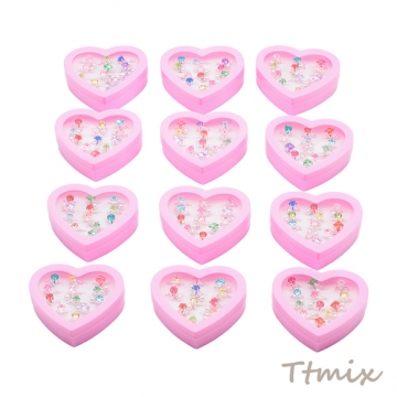 キッズ用リング ランダム パール付き 子ども用 おもちゃの指輪 オープンリング 外径約16mm内径約14mm（1ケース）