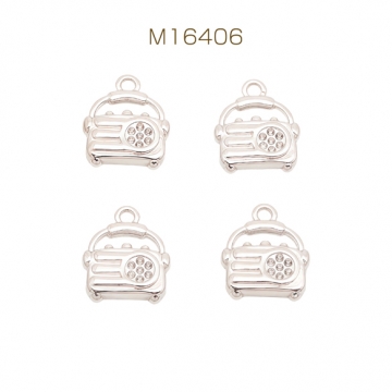 ラジオチャーム レトロ ミニチュア メタルチャーム 約12×14mm（4ヶ）