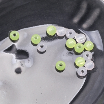 アクリルビーズ 半透明 スモーキー ラウンド 丸玉 約4mm（約10g）