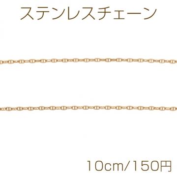 ステンレスチェーン アンカーチェーン デザインチェーン 基礎金具 メタルチェーン 約2×3.5mm（10cm）