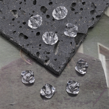 アクリルビーズ 多面カット クリア 透明 ダイヤカットビーズ 約12×12mm（20ヶ）