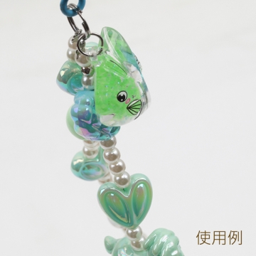 アクリルチャーム 新作 アクリル マリンシリーズ 熱帯魚チャームパーツ アクセサリーパーツ 約22×29mm (ランダム6ヶ)
