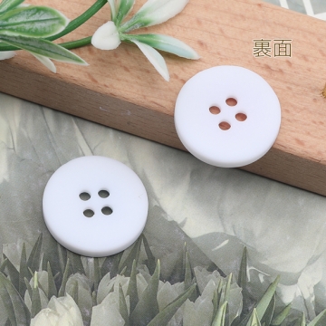 手芸ボタン 丸型 4穴 ラウンド 服飾パーツ 樹脂製 パステル 片面柄付き 約20mm（6ヶ）
