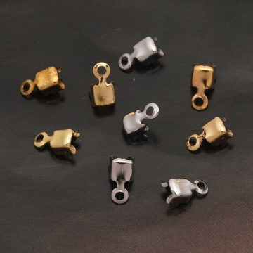 エンドパーツ チェーンエンド 連爪エンド チェーンパーツ 内径約2.5mm（20ヶ）