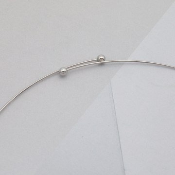メタルチョーカー ネックレス金具 ワイヤーチョーカー オープンタイプ 約0.6mm（1ヶ）