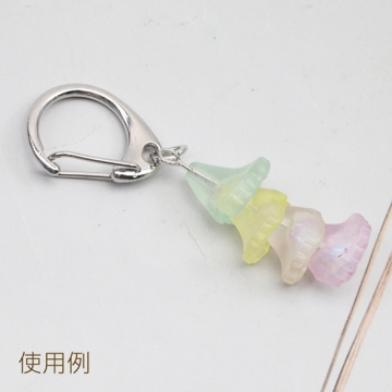 樹脂ビーズ 花型 フラワービーズ カラーランダム 約10×12mm（10ヶ）
