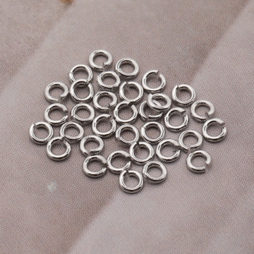 丸カン ゴールド（16KGP）/ロジウム マルカン 接続金具 銅製 約0.7×3mm（2g）