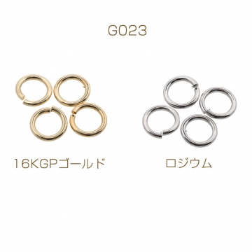 丸カン ゴールド（16KGP）/ロジウム マルカン 接続金具 銅製 約1.8×12mm（5g）