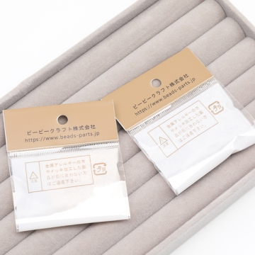 丸カン ゴールド（16KGP）/ロジウム マルカン 接続金具 銅製 約0.6×3.5mm（5g）